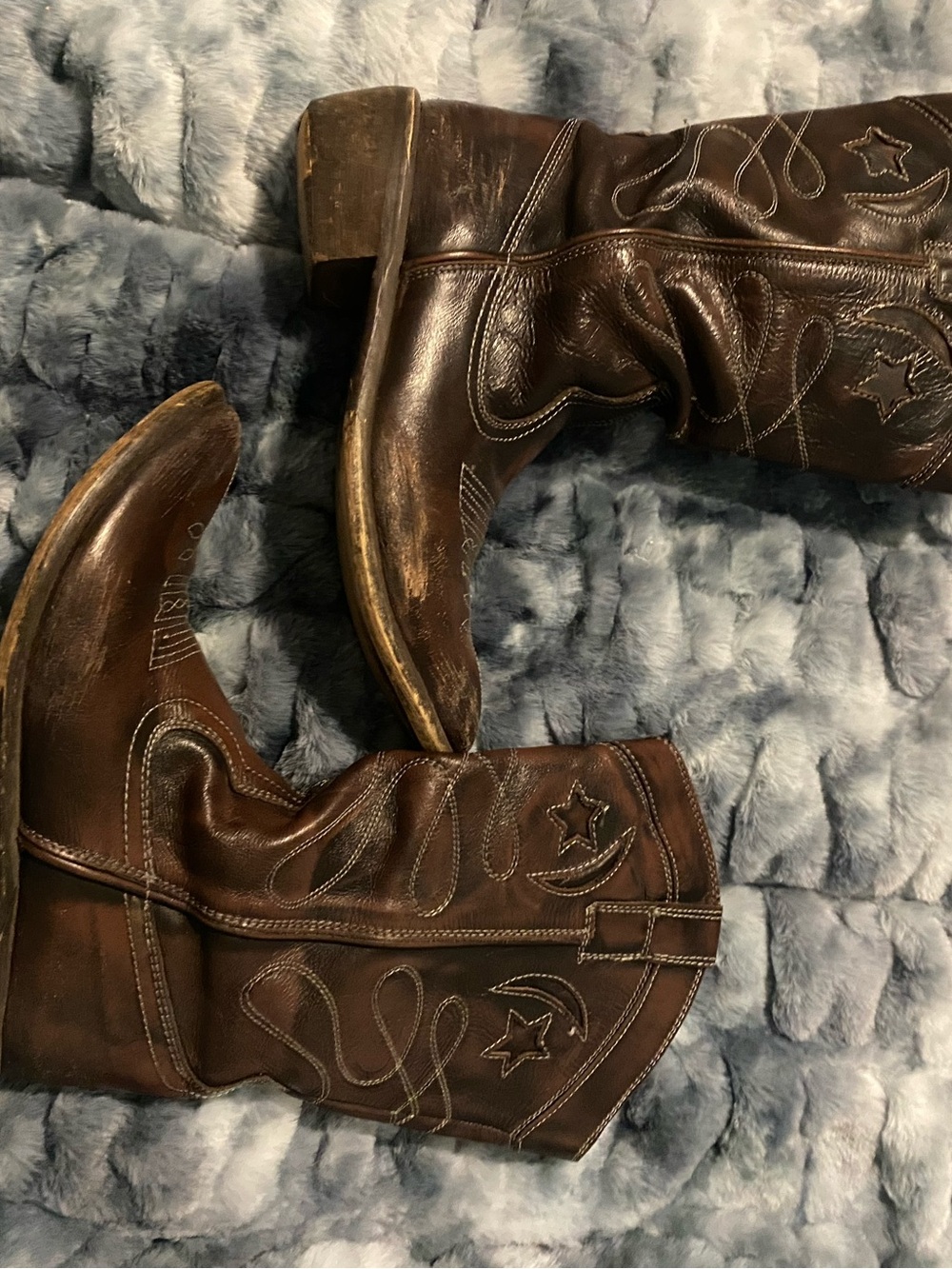 Aldo Brown Western Cowboy Boots